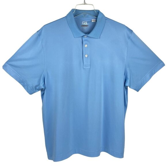 Cutter & Buck Other - Cutter & Buck CB Drytec Men's Shirt Blue Size XL Short Sleeve Golf Polo